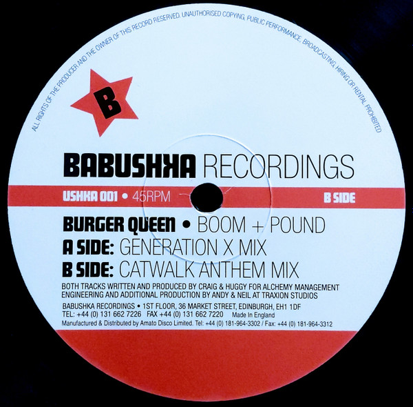 Burger Queen - Boom + Pound | Babushka Recordings (USHKA 001)