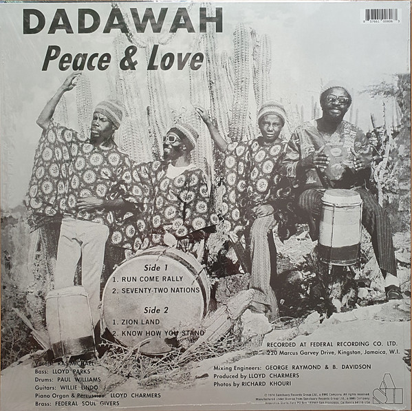 Dadawah - Peace And Love - Wadadasow | Antarctica Starts Here (ASH707) - 3