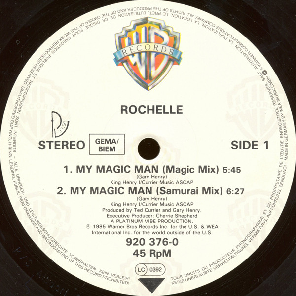 Rochelle - My Magic Man | Warner Bros. Records (920 376-0) - 3