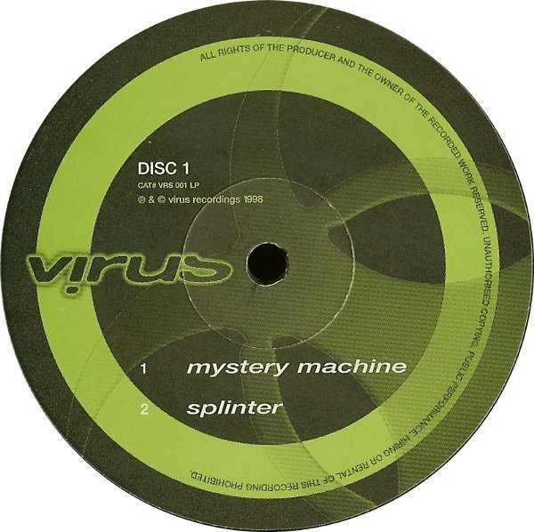 Ed Rush & Optical - Wormhole | Virus Recordings (VRS 001 LP) - 2