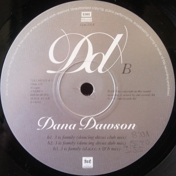 Dana Dawson - 3 Is Family | EMI United Kingdom (7243 882218 6 3) - 4