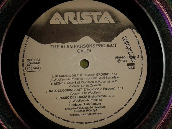 The Alan Parsons Project - Gaudi | Arista (208 084) - 3