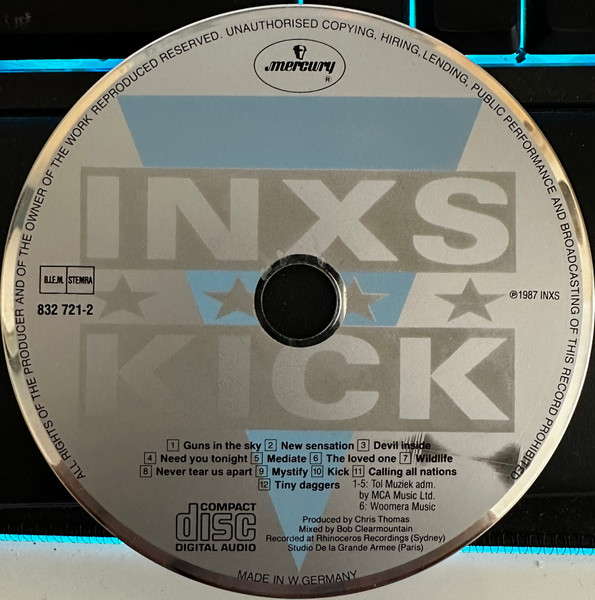 INXS - Kick | Mercury (832 721-2) - 4