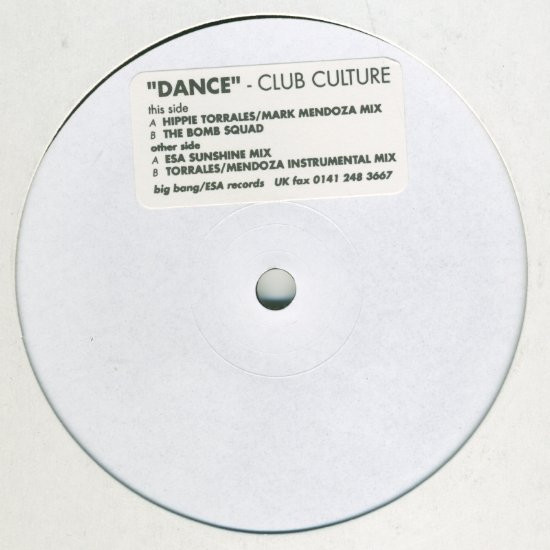 Club Culture - Dance | Bigbang Records (BBANG 1004)
