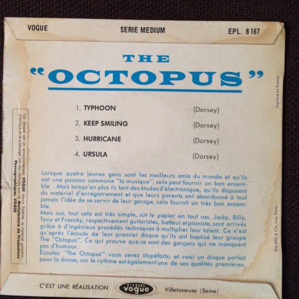 The Octopus - The Octopus | Disques Vogue (EPL. 8167) - 2