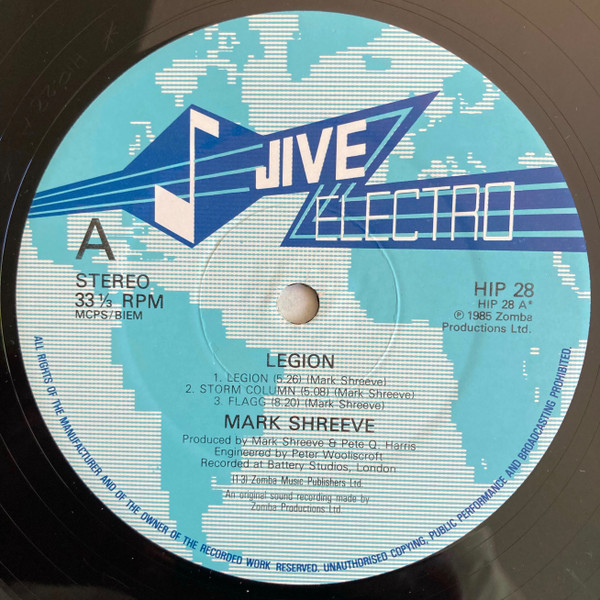 Mark Shreeve - Legion | Jive Electro (HIP 28) - 3