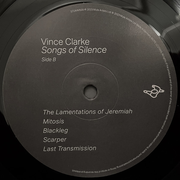 Vince Clarke - Songs Of Silence | Mute (STUMM500) - 4