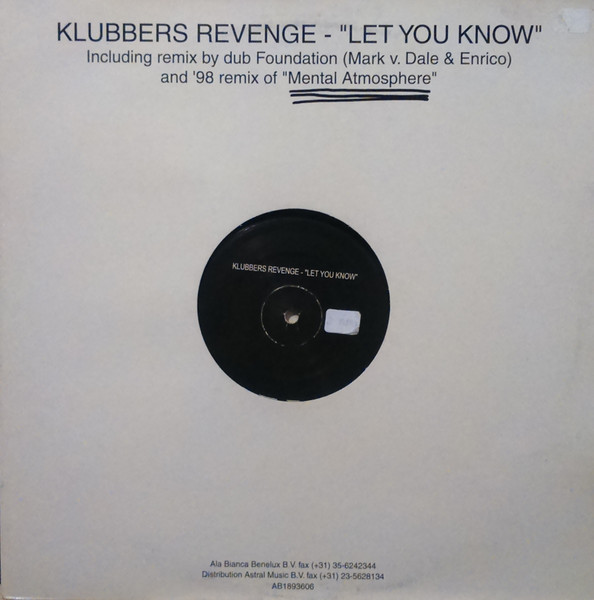 Klubbers Revenge - Let You Know | Alabianca Records (AB 1893606)