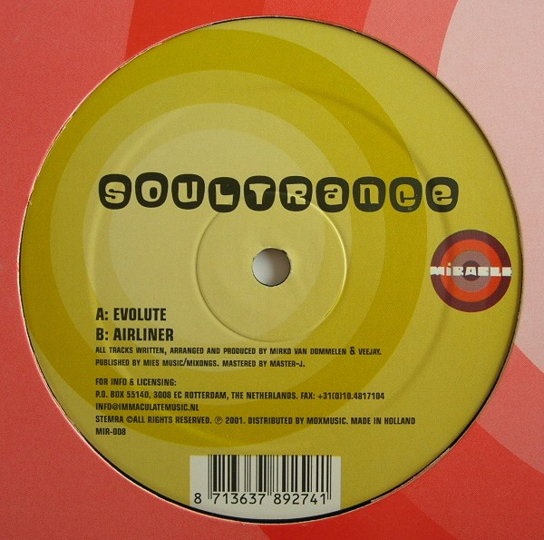 Soultrance - Evolute / Airliner | Miracle Records (MIR-008) - 3