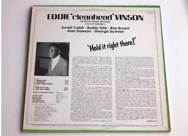 Eddie "Cleanhead" Vinson - Hold It Right There! | Muse Records (MR5243) - 2