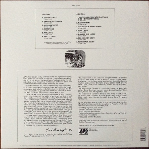 John Prine - John Prine | Atlantic (RD1 19156) - 2