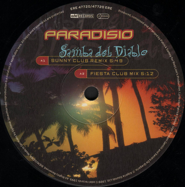 Paradisio - Samba Del Diablo | Edel Records (ERE 47720) - 2 Paradisio - Samba Del Diablo | Edel Records (ERE 47720) - 2