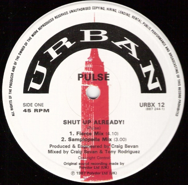Pulse - Shut Up Already! | Urban (URBX 12) - main