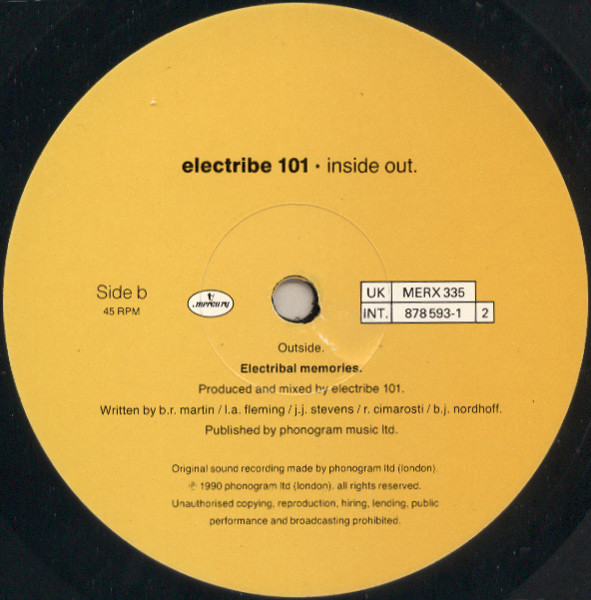 Electribe 101 - Inside Out | Mercury (MERX 335) - 4
