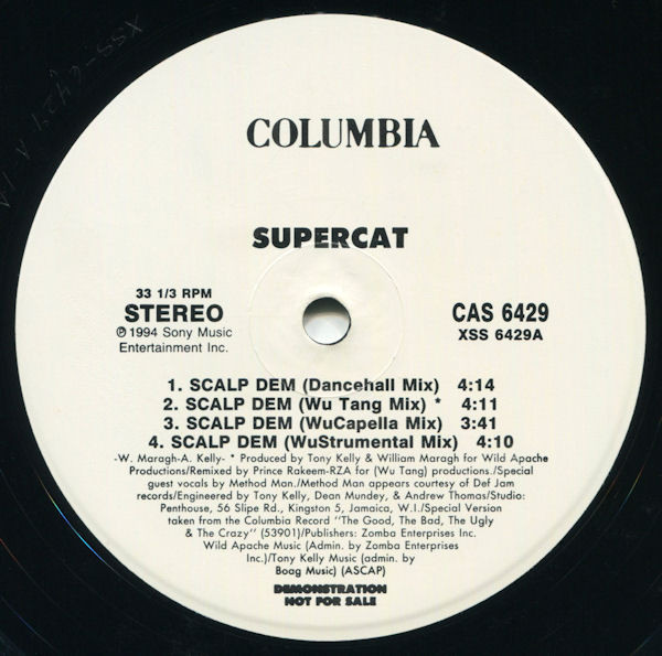 Supercat - Scalp Dem / South Central | Columbia (CAS 6429)
