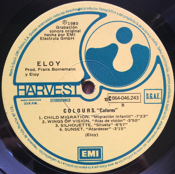 Eloy - Colours ("Colores") | Harvest (10 C 064-046.243) - 4