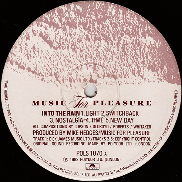 Music For Pleasure - Into The Rain | Polydor (POLS 1070) - 4