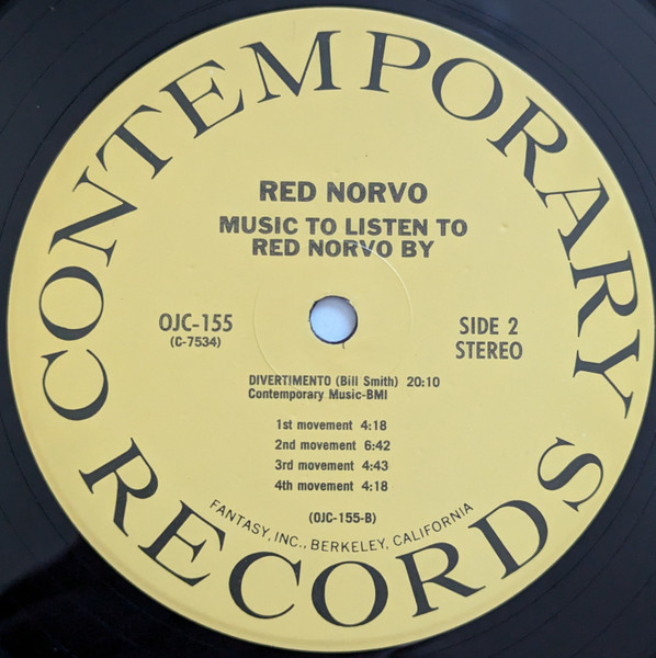 Red Norvo - Music To Listen To Red Norvo By | Original Jazz Classics (OJC-155) - 4