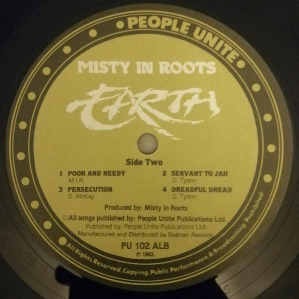 Misty In Roots - Earth | People Unite (PU 102 ALB) - 4