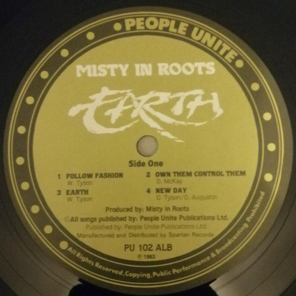 Misty In Roots - Earth | People Unite (PU 102 ALB) - 3
