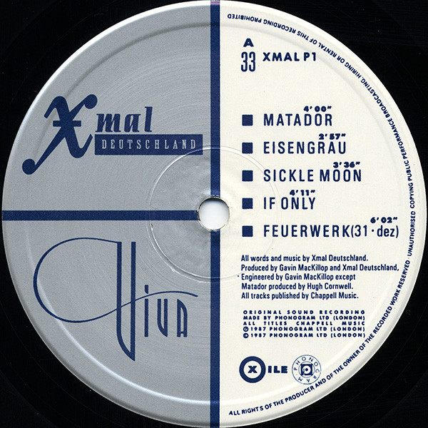 X Mal Deutschland - Viva | Xile (XMAL P1) - 3