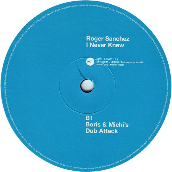 Roger Sanchez - I Never Knew | INCredible (007511 6) - 3