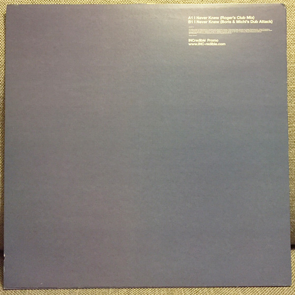 Roger Sanchez - I Never Knew | INCredible (007511 6) - 4