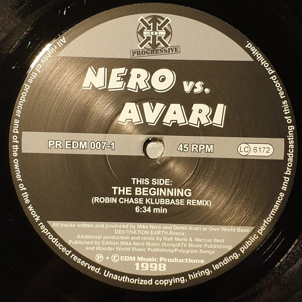 Nero vs. Avari - The Beginning | EDM Progressive (PR EDM 007-1)