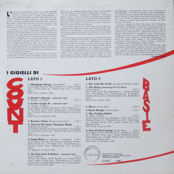 Count Basie - I Gioielli Di Count Basie | Musica Jazz (2MJP 1078) - 2
