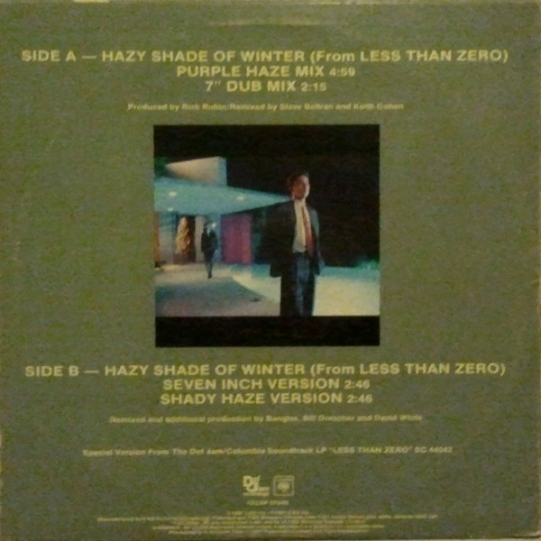 Bangles - Hazy Shade Of Winter | Def Jam Recordings (12CXP 07540) - 2 Bangles - Hazy Shade Of Winter | Def Jam Recordings (12CXP 07540) - 2