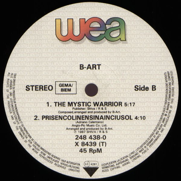 B-Art - Prisencolinensinainciusol (Alright ) | WEA (248 438-0) - 4
