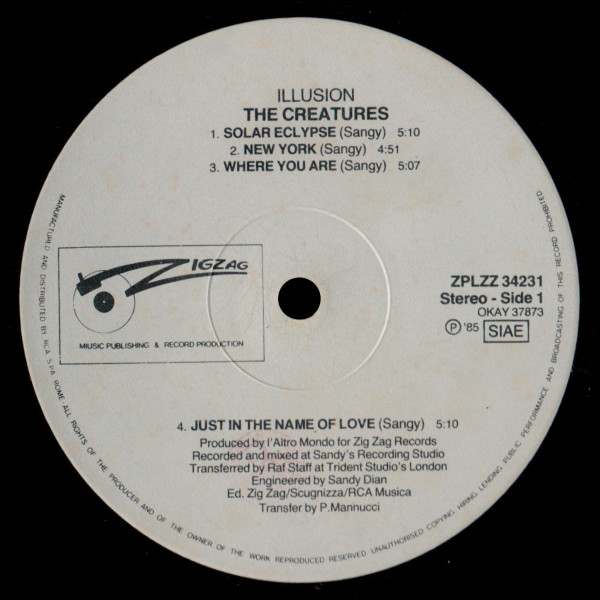 The Creatures - Illusion | Zig Zag Records (ZPLZZ 34231) - 5 The Creatures - Illusion | Zig Zag Records (ZPLZZ 34231) - 5