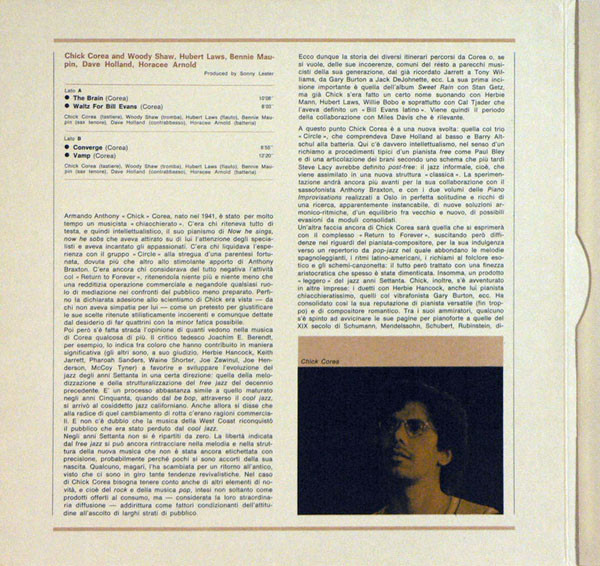 Chick Corea , Dave Holland , Hubert Laws , Woody Shaw - I Giganti Del Jazz Vol. 3 | Curcio (GJ- 3) - 2
