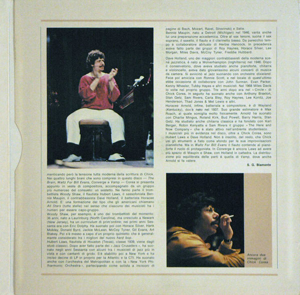 Chick Corea , Dave Holland , Hubert Laws , Woody Shaw - I Giganti Del Jazz Vol. 3 | Curcio (GJ- 3) - 3