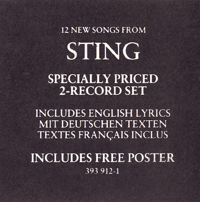 Sting - ...Nothing Like The Sun | A&M Records (393912-1) - 3