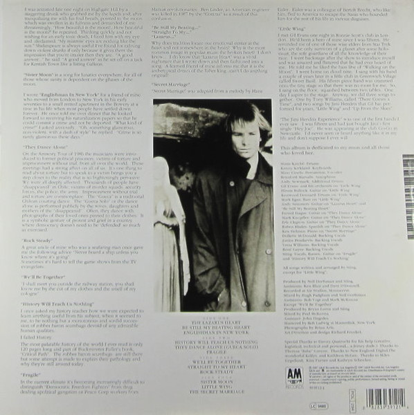 Sting - ...Nothing Like The Sun | A&M Records (393912-1) - 2