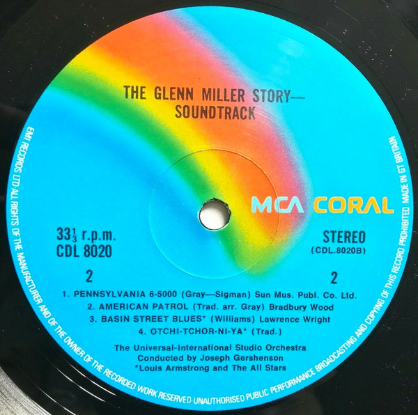 The Universal-International Orchestra - The Glenn Miller Story | MCA Coral (CDL 8020) - 4 The Universal-International Orchestra - The Glenn Miller Story | MCA Coral (CDL 8020) - 4
