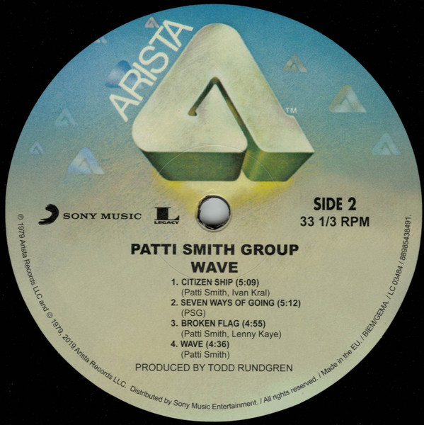 Patti Smith Group - Wave | Arista (88985438491) - 2