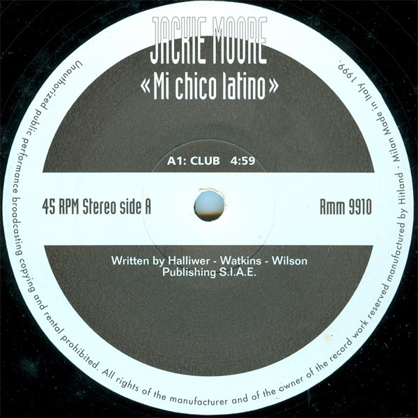 Jackie Moore - Mi Chico Latino | Remix Mania (RMM 9910)
