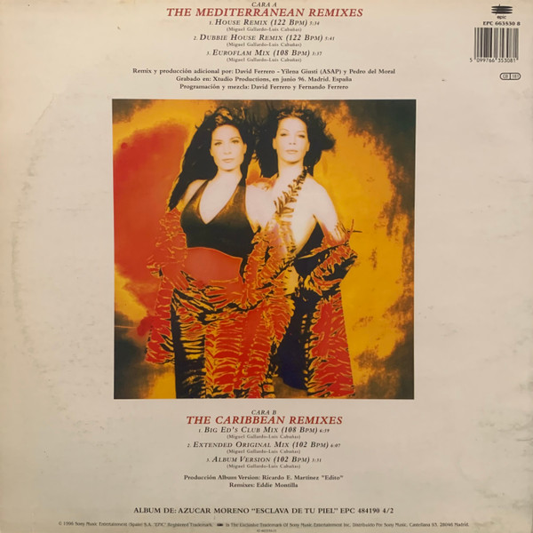 Azucar Moreno - Solo Se Vive Una Vez (The Mediterranean And Caribbean Remixes) | Epic (EPC 663530 8) - 2 Azucar Moreno - Solo Se Vive Una Vez (The Mediterranean And Caribbean Remixes) | Epic (EPC 663530 8) - 2