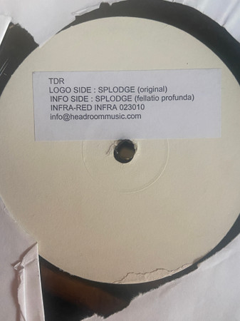 TDR - Splodge | Infrared Records (INFRA 023010) - 2
