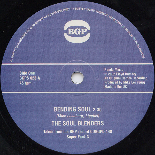 The Soul Blenders - Bending Soul | BGP Records (BGPS 023) - main The Soul Blenders - Bending Soul | BGP Records (BGPS 023) - main