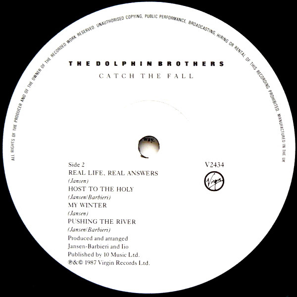 The Dolphin Brothers - Catch The Fall | Virgin (V2434) - 4 The Dolphin Brothers - Catch The Fall | Virgin (V2434) - 4