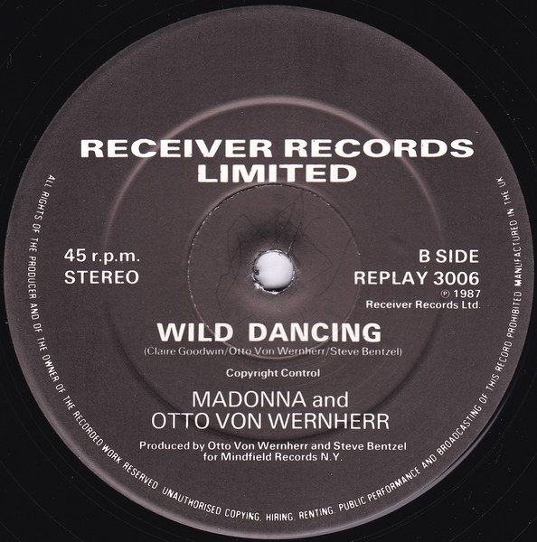 Madonna & Otto Von Wernherr - Wild Dancing | Receiver Records Limited (REPLAY 3006) - 4