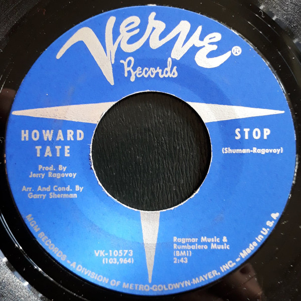 Howard Tate - Stop / Shoot 'Em All Down | Verve Records (VK 10573)
