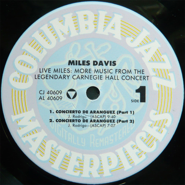 Miles Davis - Live Miles: More Music From The Legendary Carnegie Hall Concert | Columbia (CJ 40609) - 4