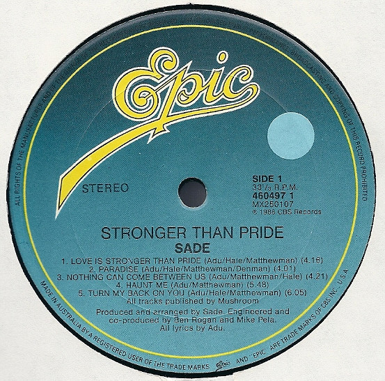 Sade - Stronger Than Pride | Epic (460497 1) - 3