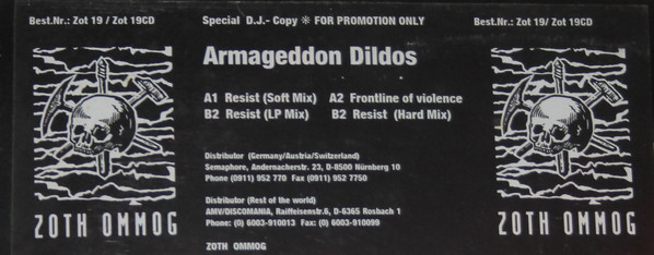 Armageddon Dildos - Resist | Zoth Ommog (ZOT 19) - 2