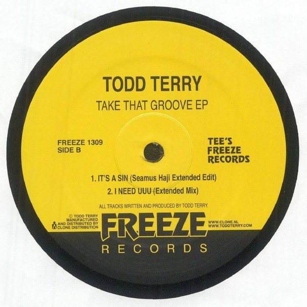 Todd Terry - Take That Groove EP | Freeze Records (FREEZE 1309) - main