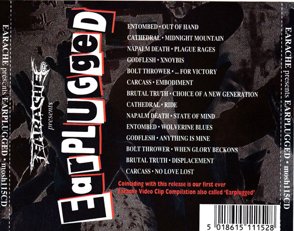 Various - Earplugged | Earache (Mosh115CD) - 2